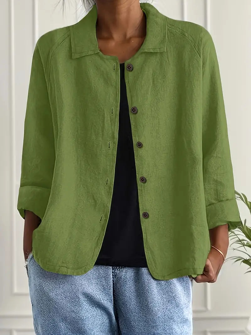 Women’s Blouse | Long Sleeve Button-Up 12