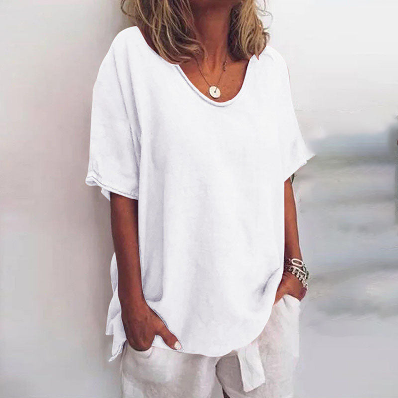 Women's Blouse | Scoop Neck Loose Fit 2