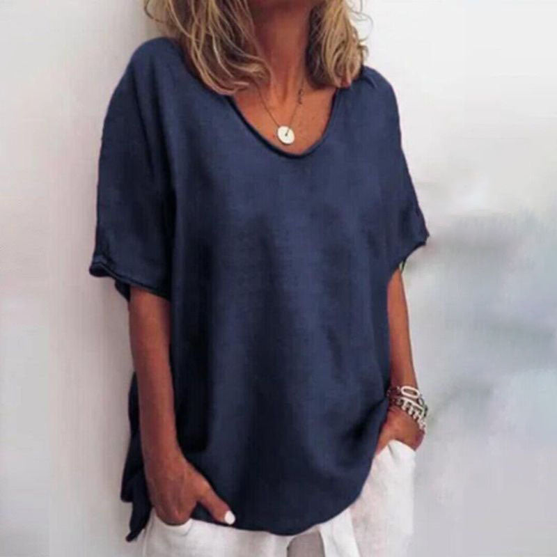 Women's Blouse | Scoop Neck Loose Fit 3
