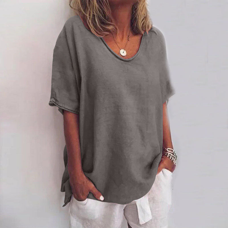 Women's Blouse | Scoop Neck Loose Fit 4