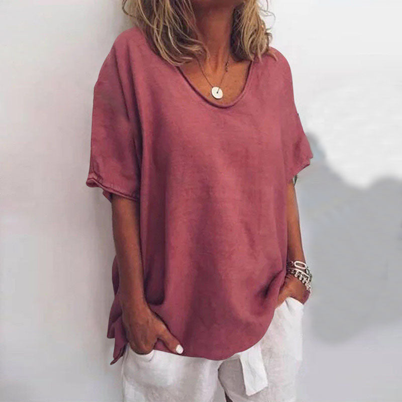 Women's Blouse | Scoop Neck Loose Fit 5