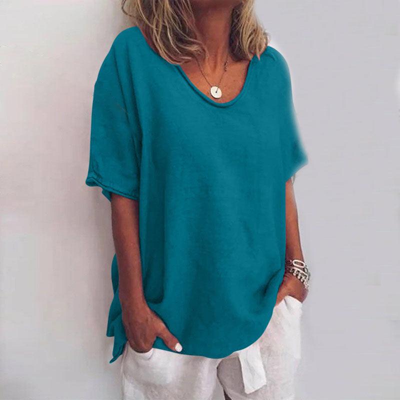 Women's Blouse | Scoop Neck Loose Fit 6