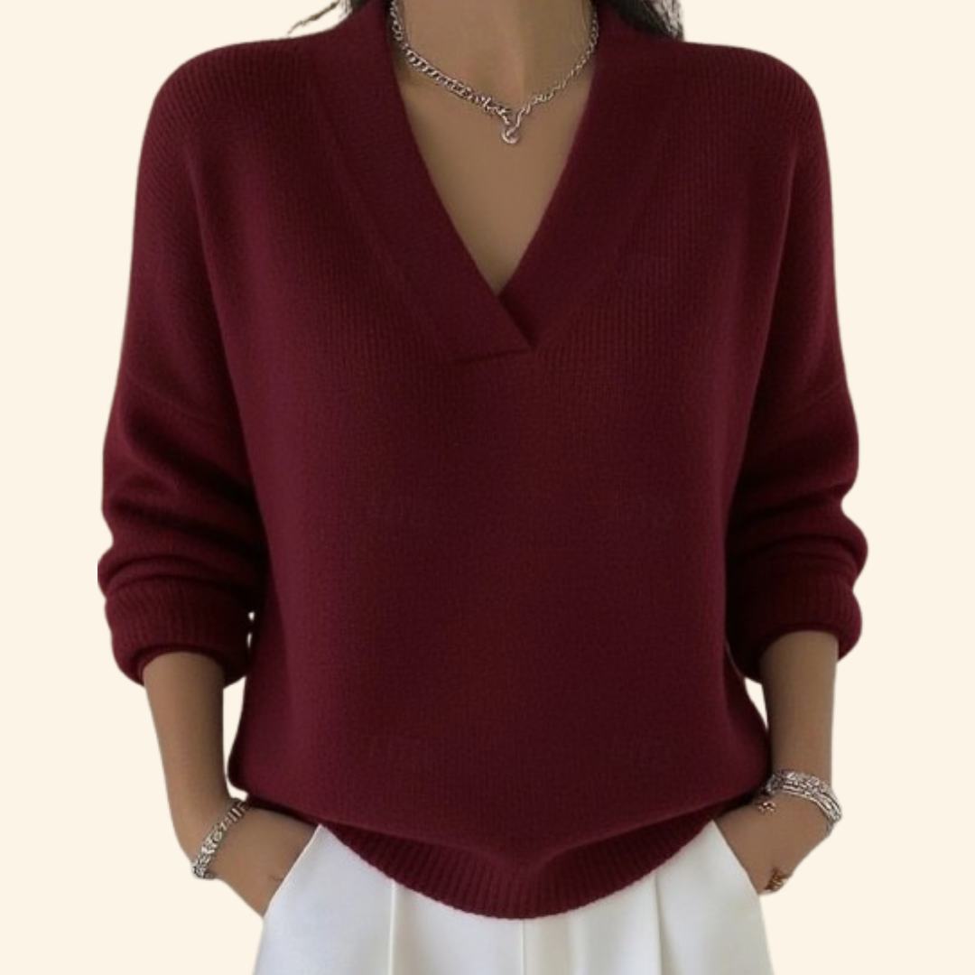 Women’s Blouse | V-Neck Long Sleeve 0