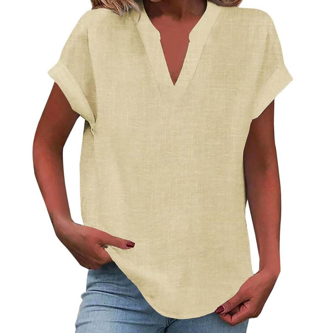 Women’s Blouse | V Neck Short Sleeve 6