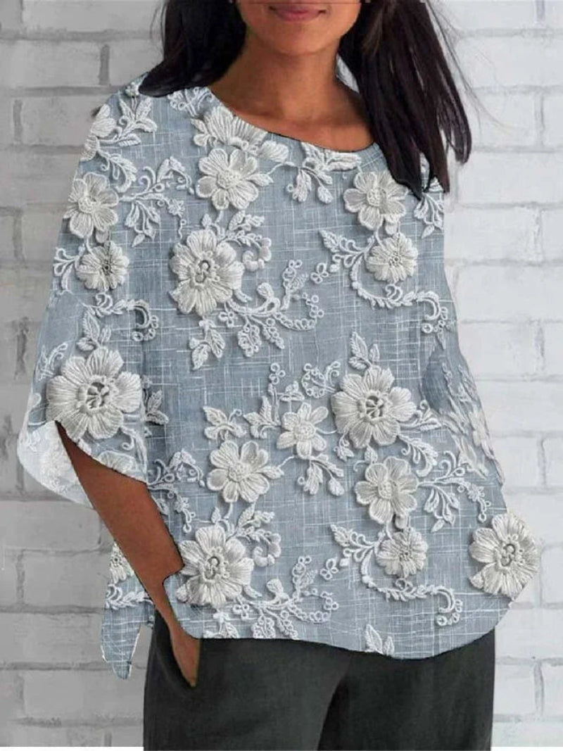 Women’s Blouse | Vintage Floral Embroidery 1