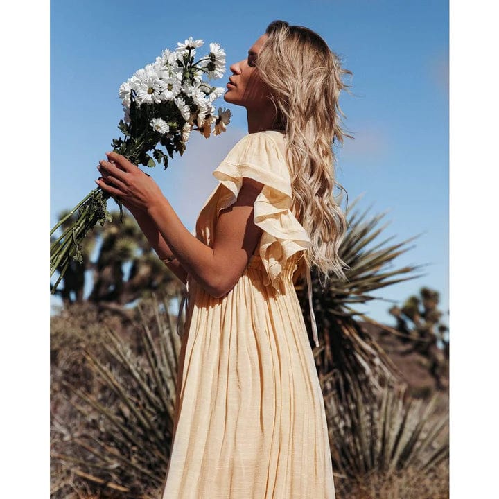 Women's Boho Maxi Dress with Relaxed Fit | Flowing Summer Dress for Beach and Evening | Lightweight Floor Length Gown 2