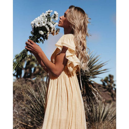 Women's Boho Maxi Dress with Relaxed Fit | Flowing Summer Dress for Beach and Evening | Lightweight Floor Length Gown 2