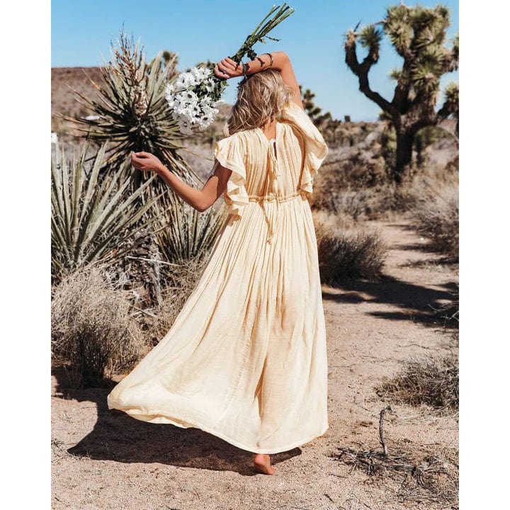 Women's Boho Maxi Dress with Relaxed Fit | Flowing Summer Dress for Beach and Evening | Lightweight Floor Length Gown 3