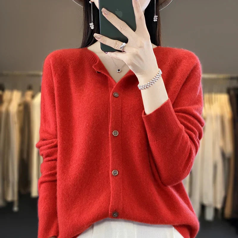 Women’s Cardigan | Button Front Knit 10