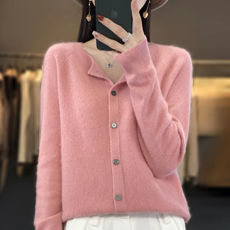Women’s Cardigan | Button Front Knit 7