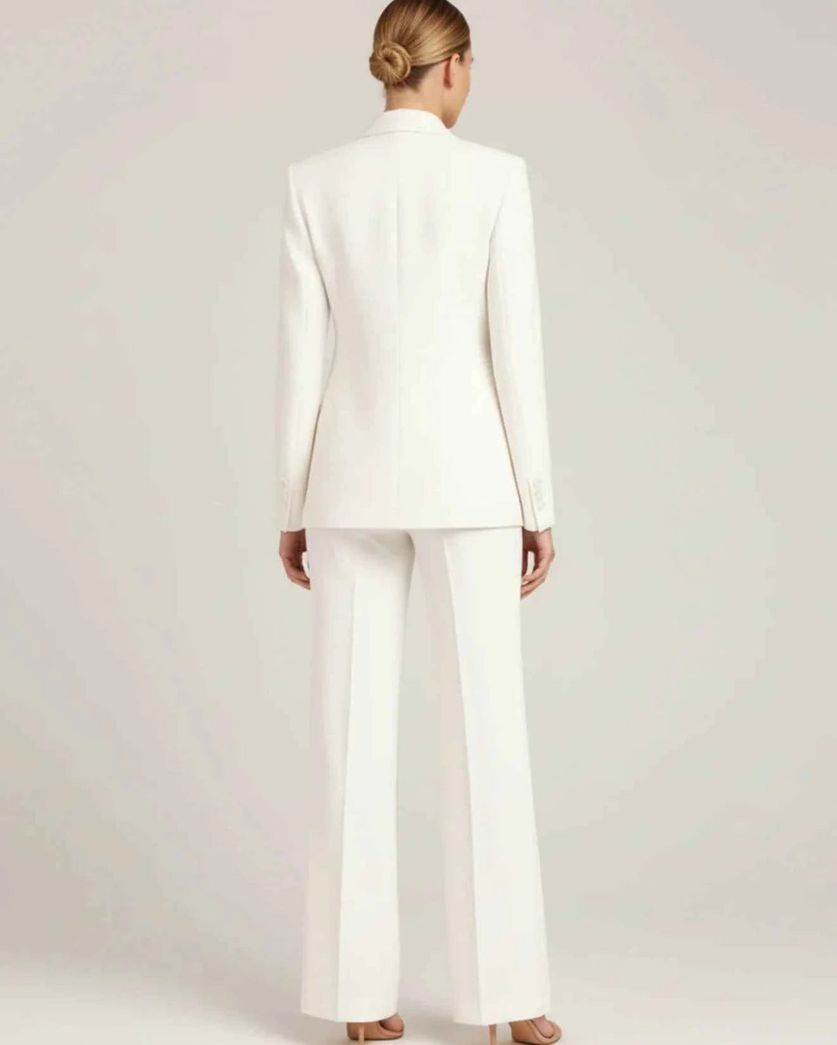 Women's Chic Tailored Long Blazer Suit Set 1