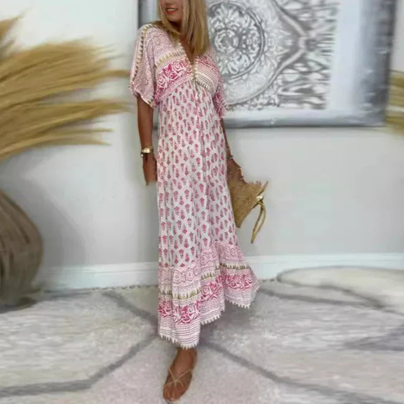 Women's Dress | Boho Print Maxi 1