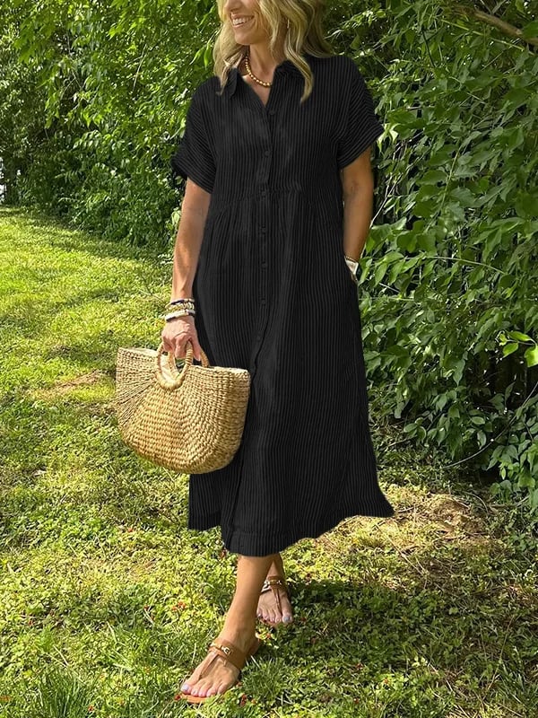 Women’s Dress | Striped Button-Up 2