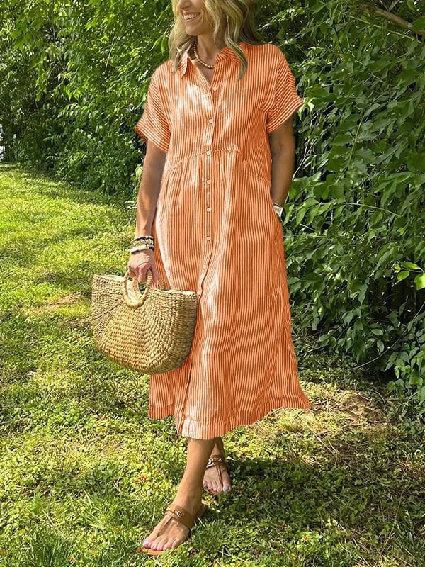 Women’s Dress | Striped Button-Up 8