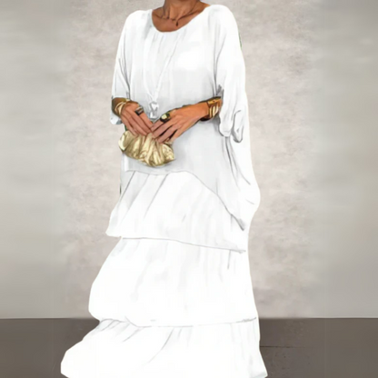 Women's Dress | Tiered Maxi-length Skirt 5