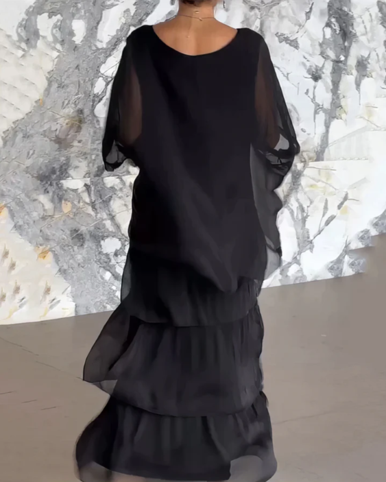 Women's Dress | Tiered Maxi-length Skirt 6