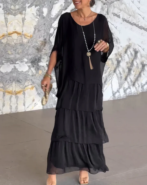 Women's Dress | Tiered Maxi-length Skirt 7