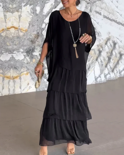 Women's Dress | Tiered Maxi-length Skirt 7