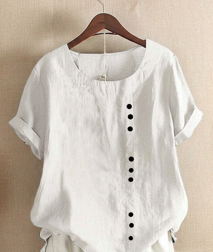 Women's Effortless Button Detail Summer Blouse 1
