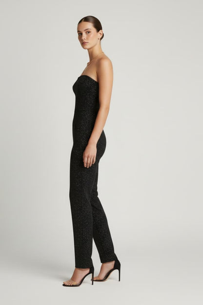 Women’s Jumpsuit with Strapless Neckline and Straight Legs 3