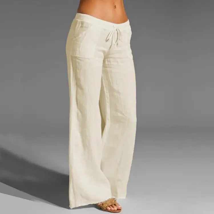 Women's Linen Casual Loose Summer Trousers Effortless Cool for Warm-Weather Days 1