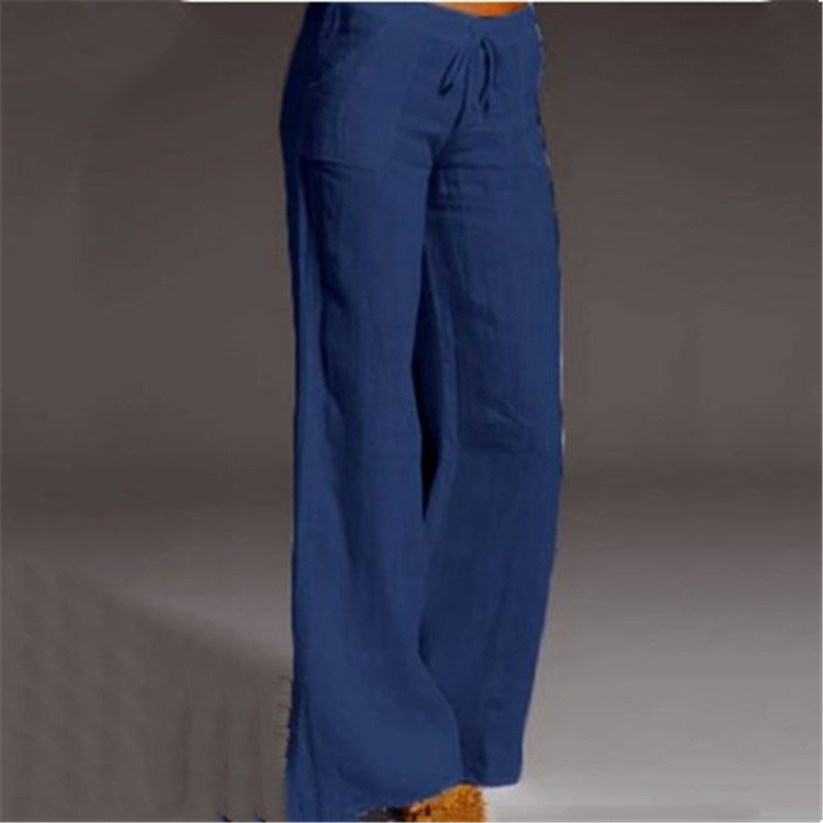Women's Linen Casual Loose Summer Trousers Effortless Cool for Warm-Weather Days 3