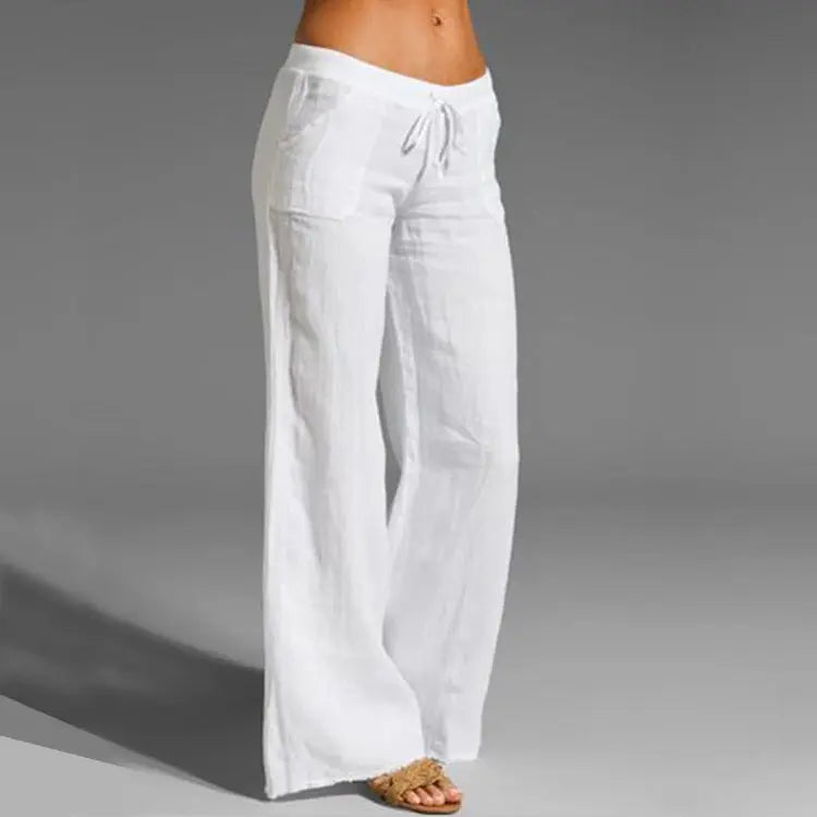 Women's Linen Casual Loose Summer Trousers Effortless Cool for Warm-Weather Days 4