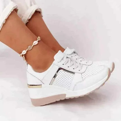 Women's Orthopedic Sneakers – Leather Comfort Walking Shoes 0