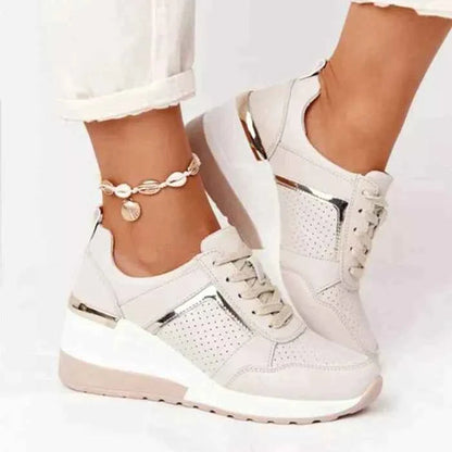 Women's Orthopedic Sneakers – Leather Comfort Walking Shoes 1