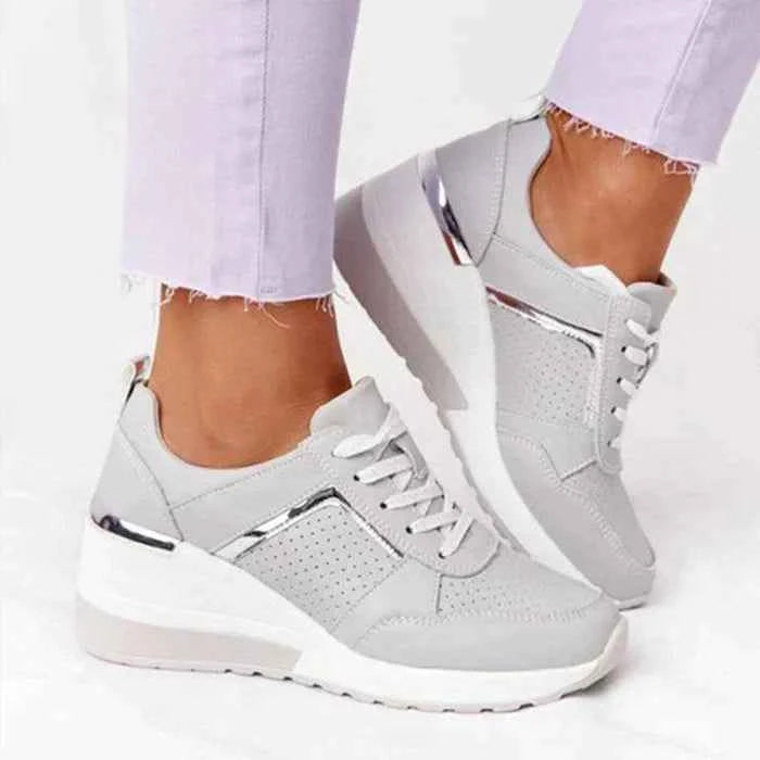 Women's Orthopedic Sneakers – Leather Comfort Walking Shoes 5