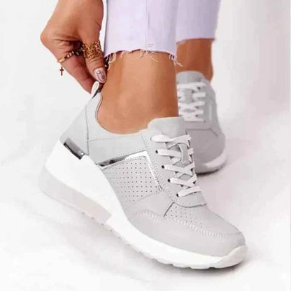 Women's Orthopedic Sneakers – Leather Comfort Walking Shoes 6