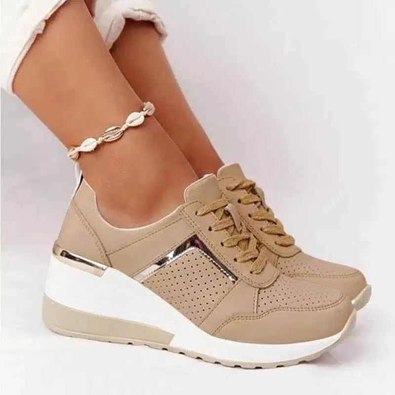 Women's Orthopedic Sneakers – Leather Comfort Walking Shoes 9