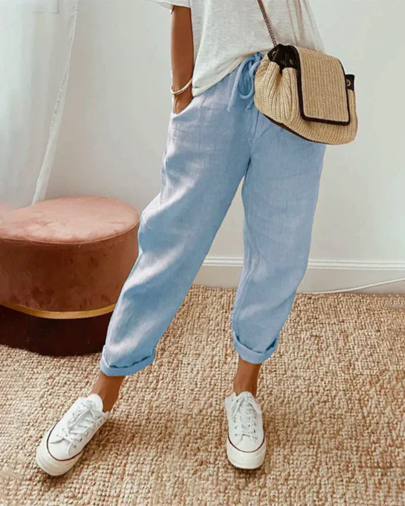 Women's Premium Linen Trousers | Breathable 2