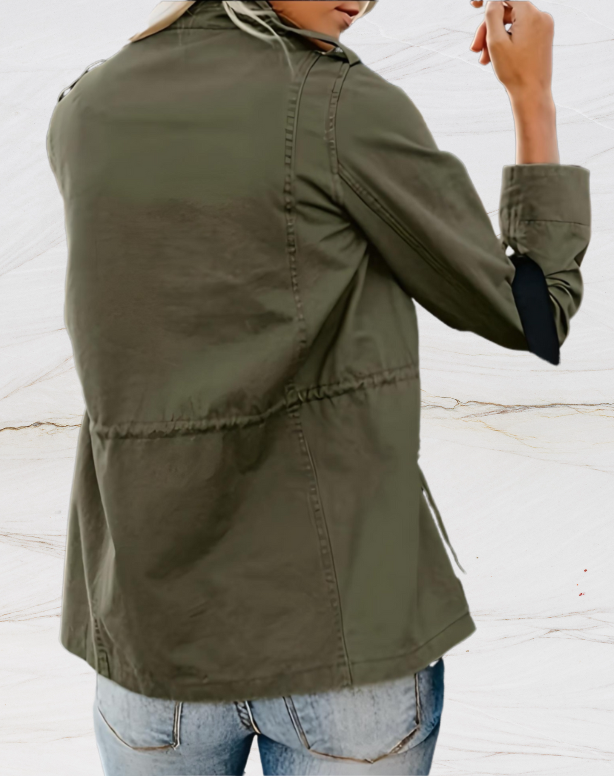 Women’s Structured Pocket Detail Lightweight Utility Jacket 5