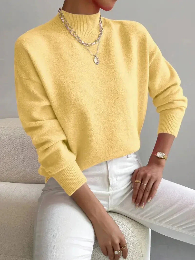 Women's Sweater | Crew Neck with Ribbed Cuff 3