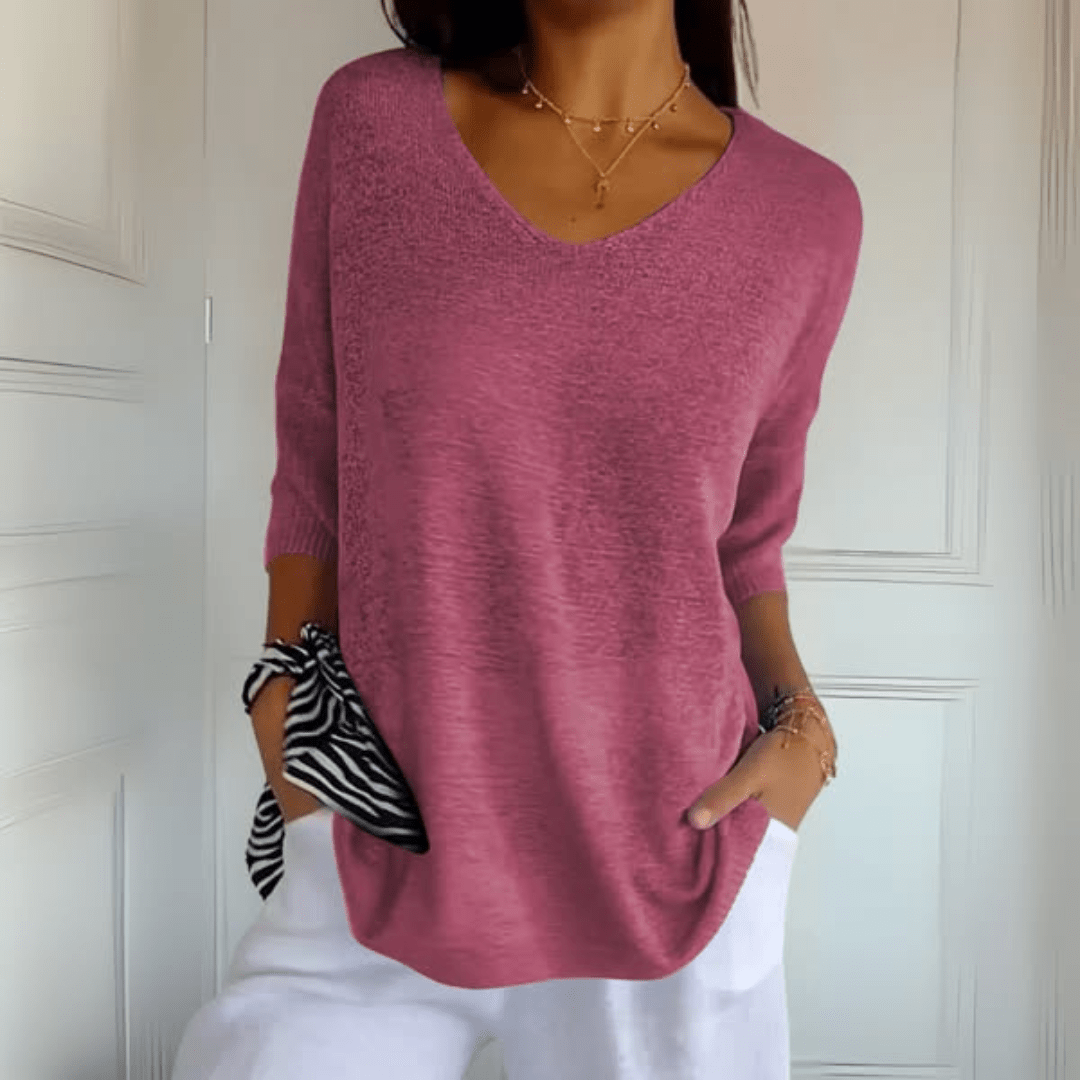 Women's Sweater | V-Neck Loose Silhouette 4