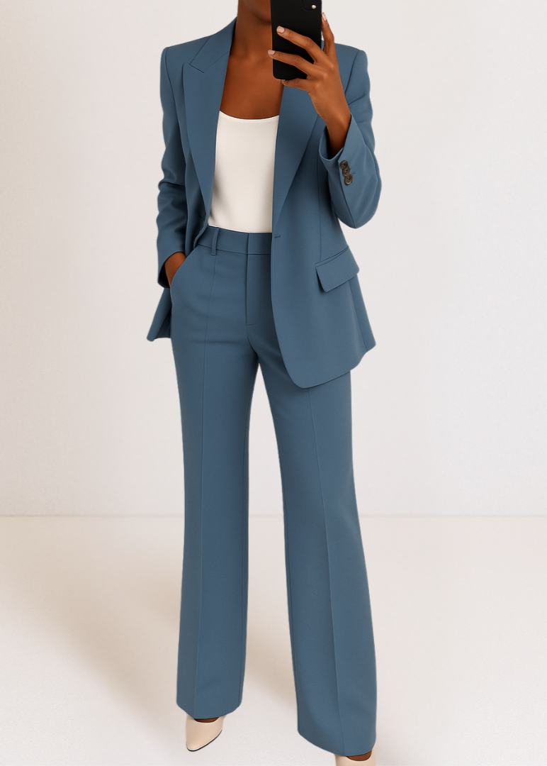 Women’s Tailored Blazer Trouser Co Ord Lounge Set 0