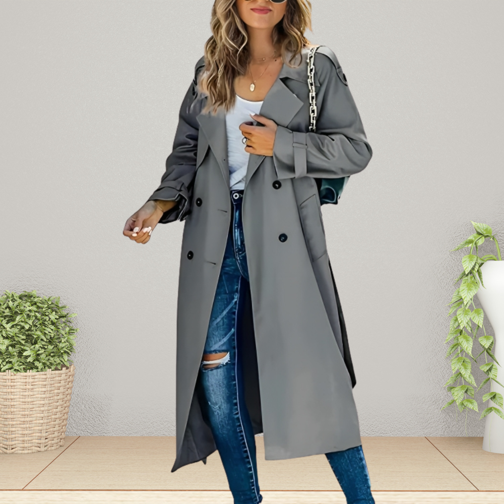 Women's Trench Coat Mid-Season Jacket 1