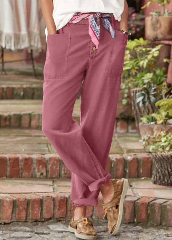 Women’s Trousers | Button Front Tapered 0