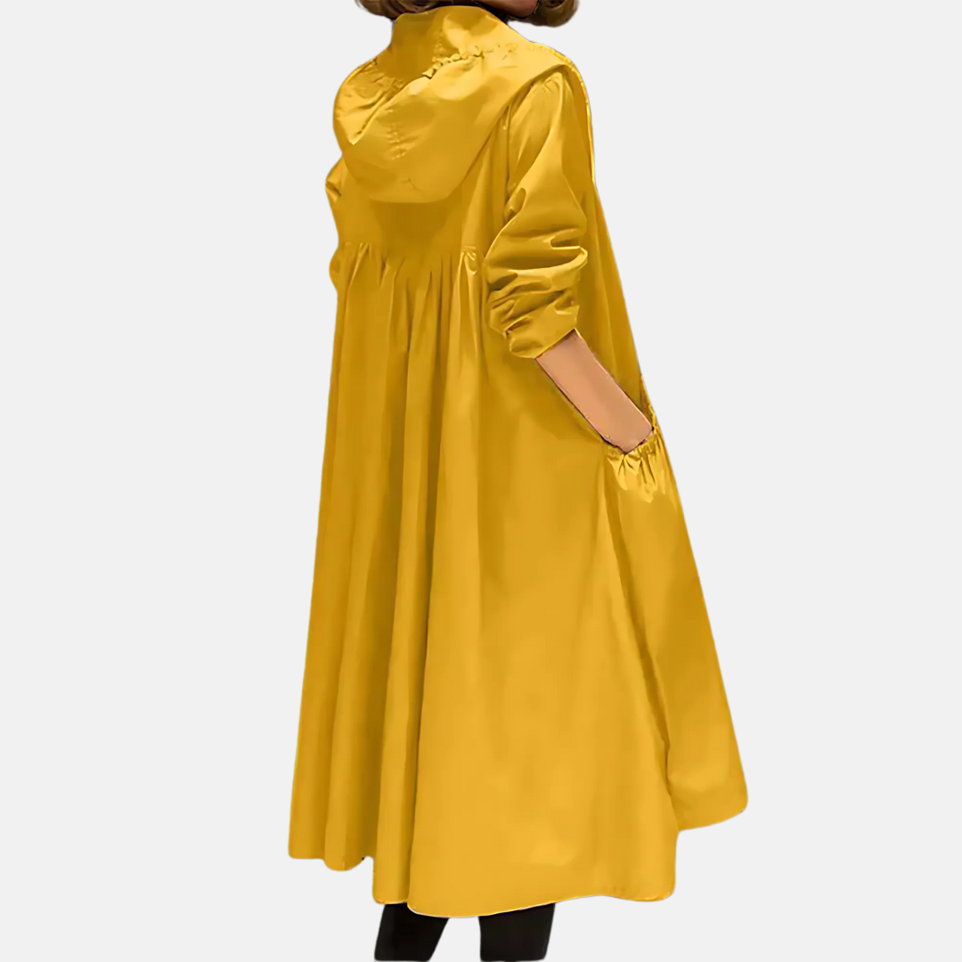 Women’s Water-resistant Hooded Knee Length Jacket 3