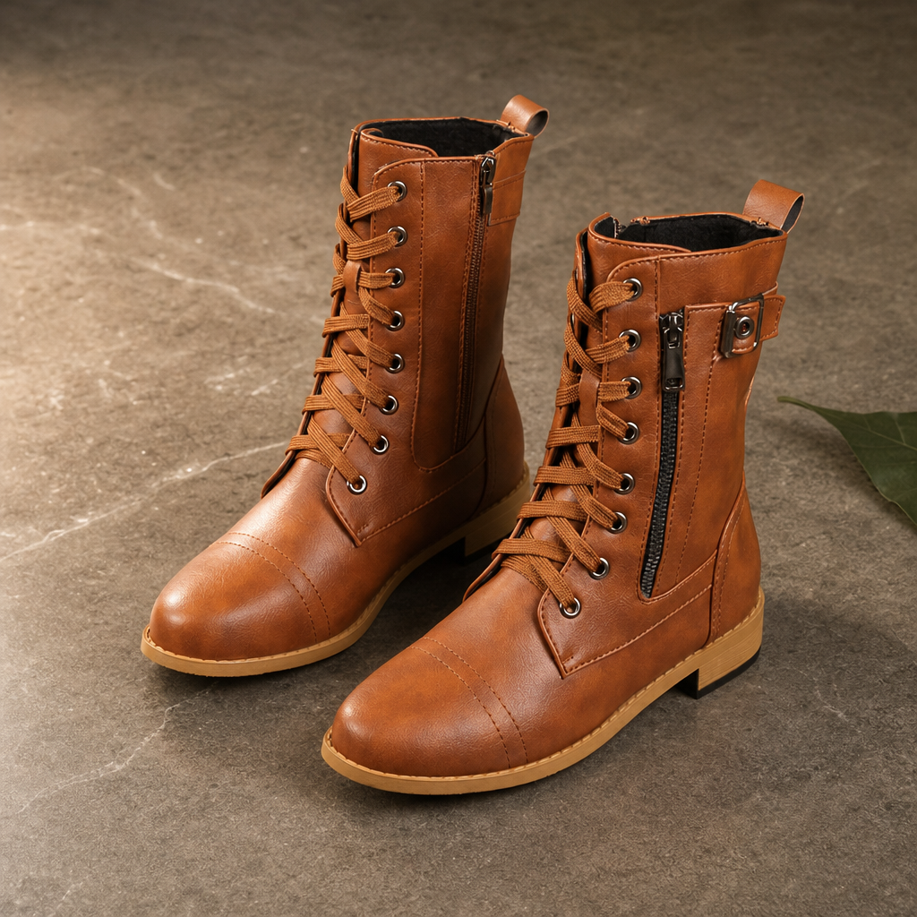 Women's Ankle Boots | Side-Zip & Round-Toe