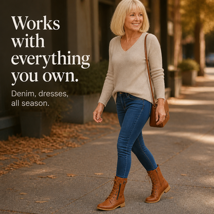 Women's Ankle Boots | Side-Zip & Round-Toe