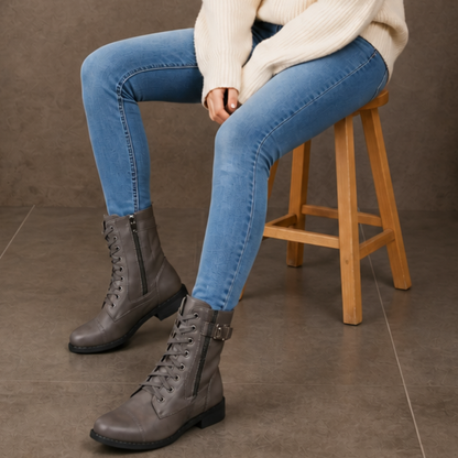 Women's Ankle Boots | Side-Zip & Round-Toe