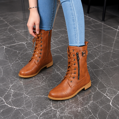 Women's Ankle Boots | Side-Zip & Round-Toe