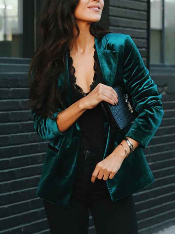 Women's Blazer | Notch Lapel Evening Style