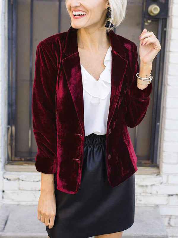Women's Blazer | Notch Lapel Evening Style