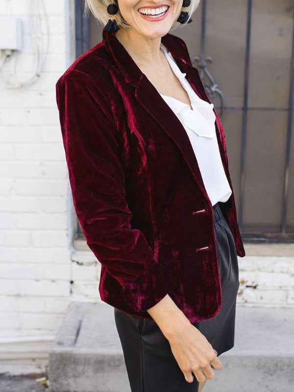 Women's Blazer | Notch Lapel Evening Style