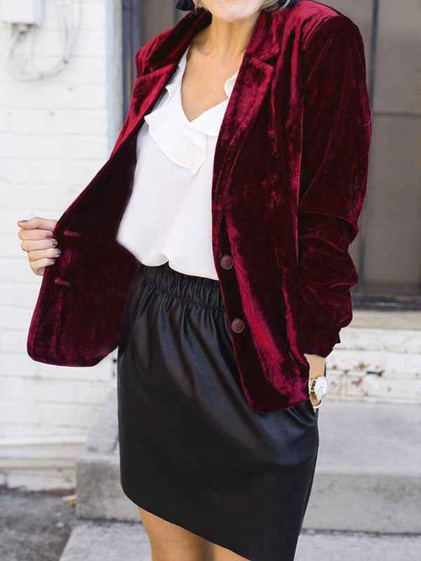 Women's Blazer | Notch Lapel Evening Style