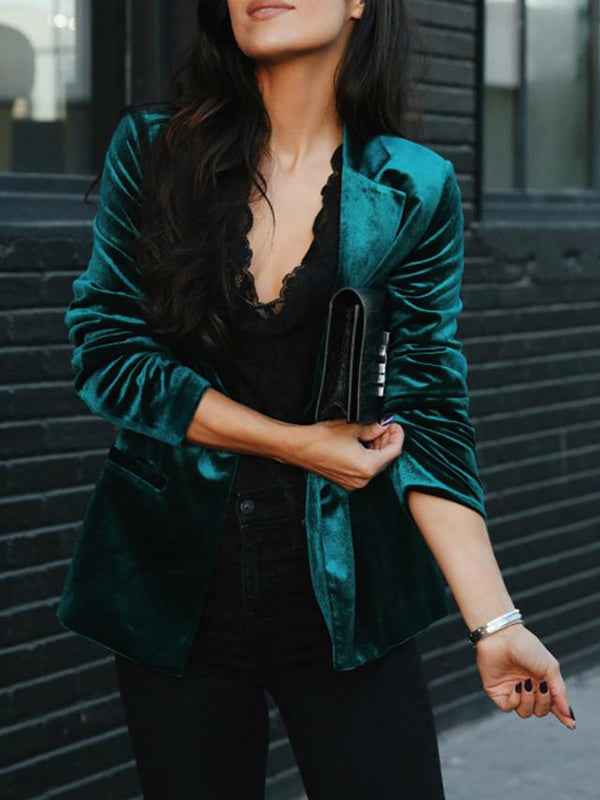 Women's Blazer | Notch Lapel Evening Style