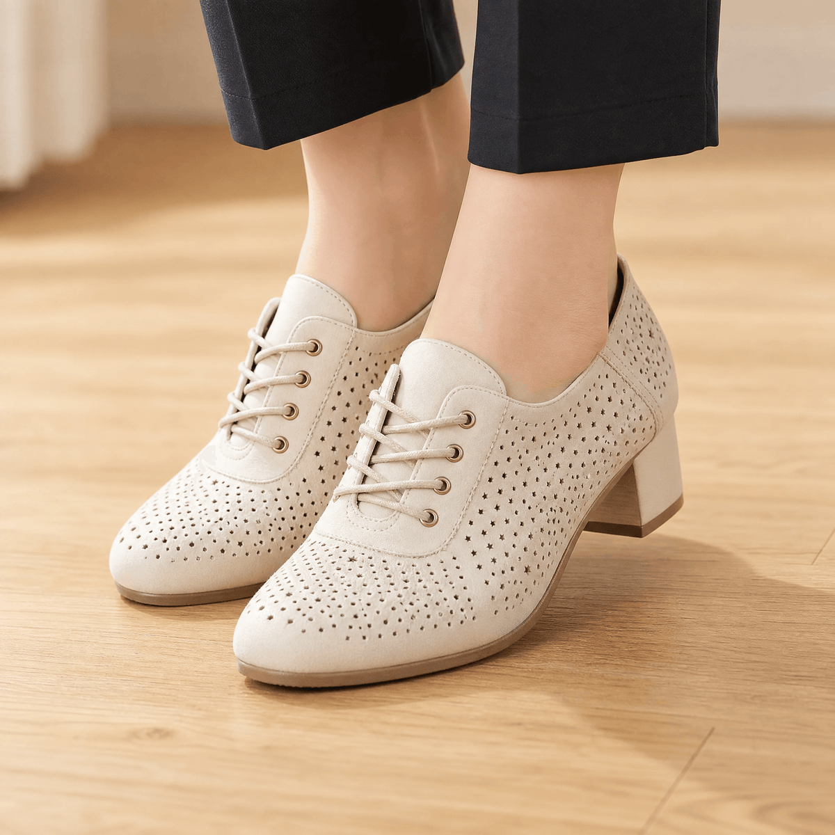 Women's Block Heel Shoes | Breathable & All-Day Comfort